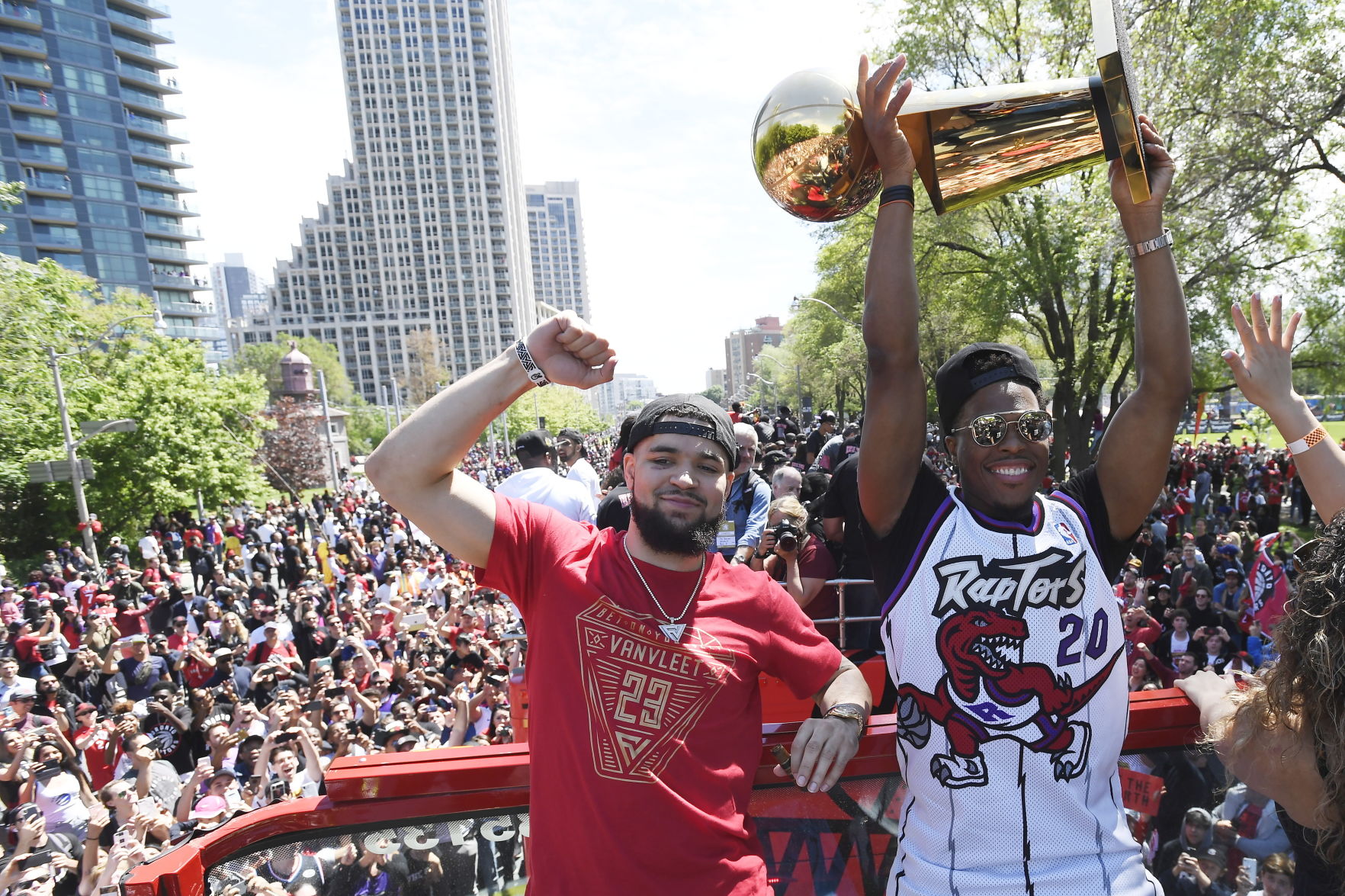 Raptors Parade Basketball